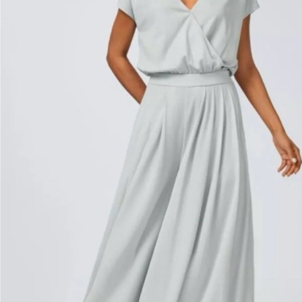 HALARA Soft Gray Polyester Jumpsuit